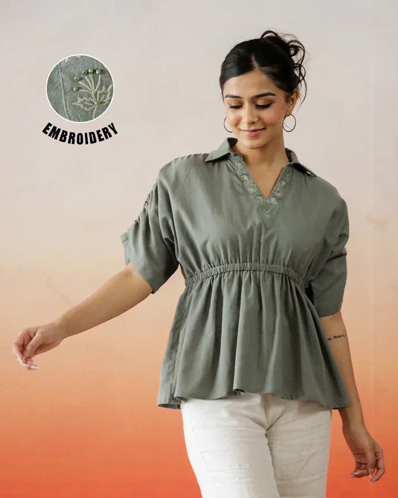 Mokogai Stitch Line Soft Top
