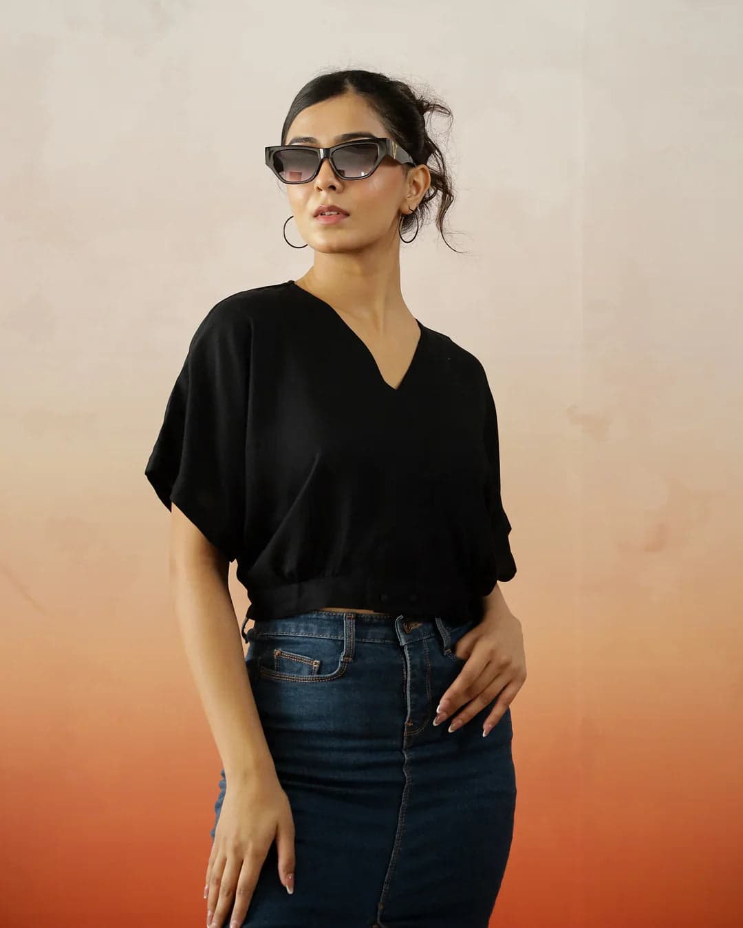 Mokogai Ink Crop Soft Top