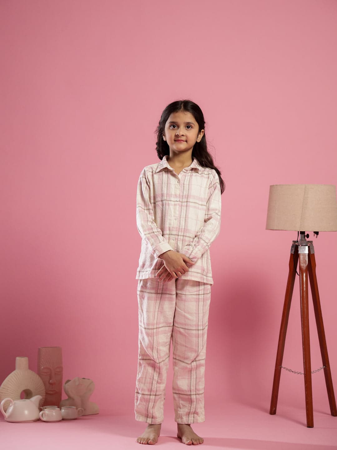 Mokogai Blush Grid Junior Rest Pair
