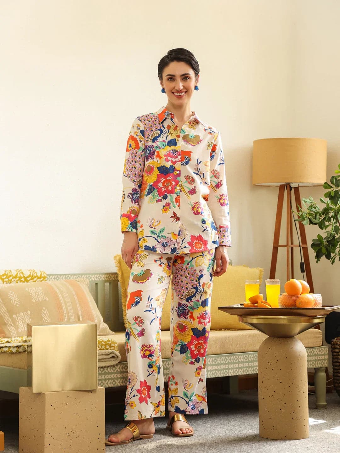 Mokogai Porcelain Print Twin Set