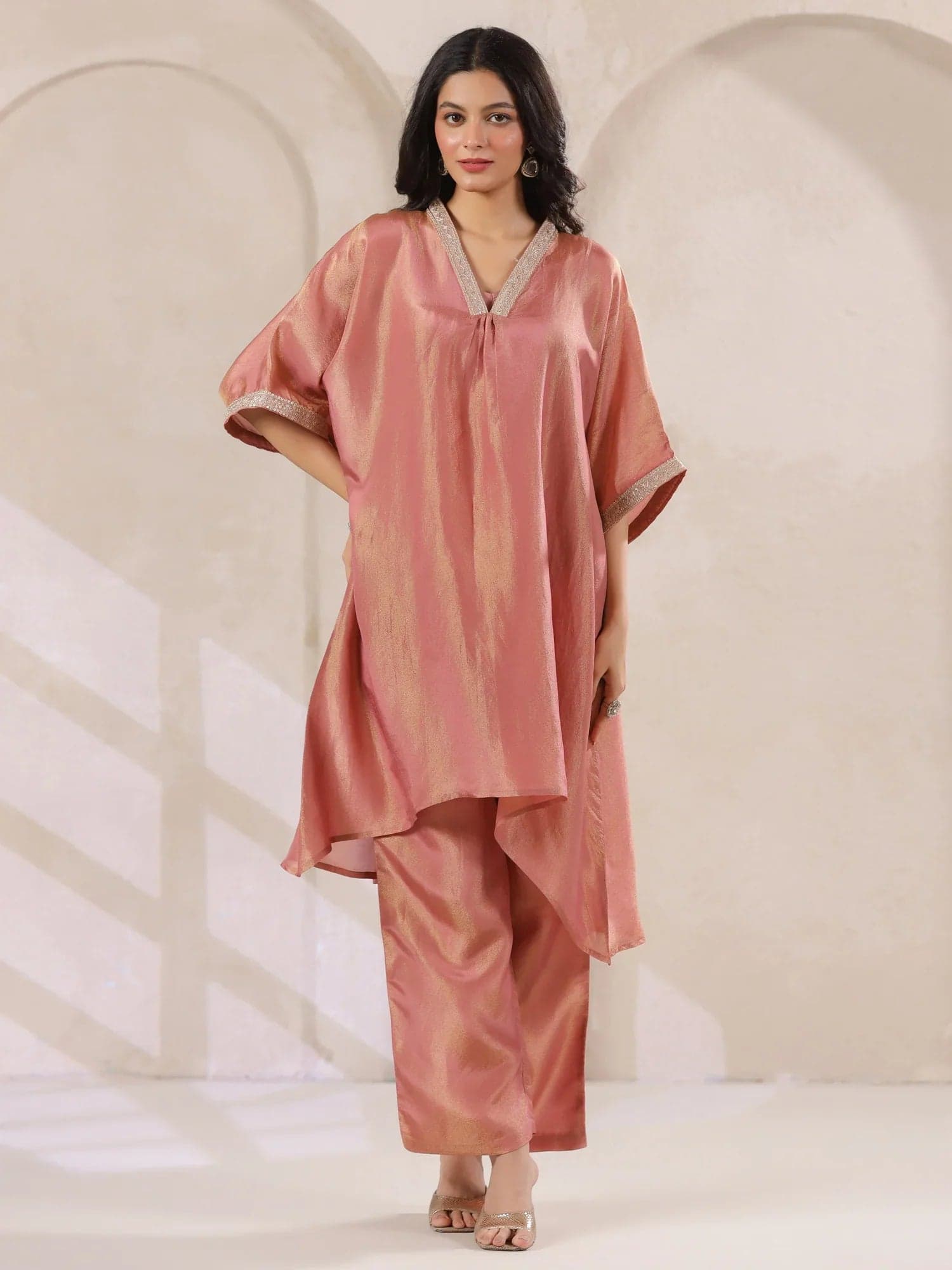 Mokogai Amber Silk Kaftan Twin